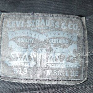 Levi's 513 30x32 Solid Black